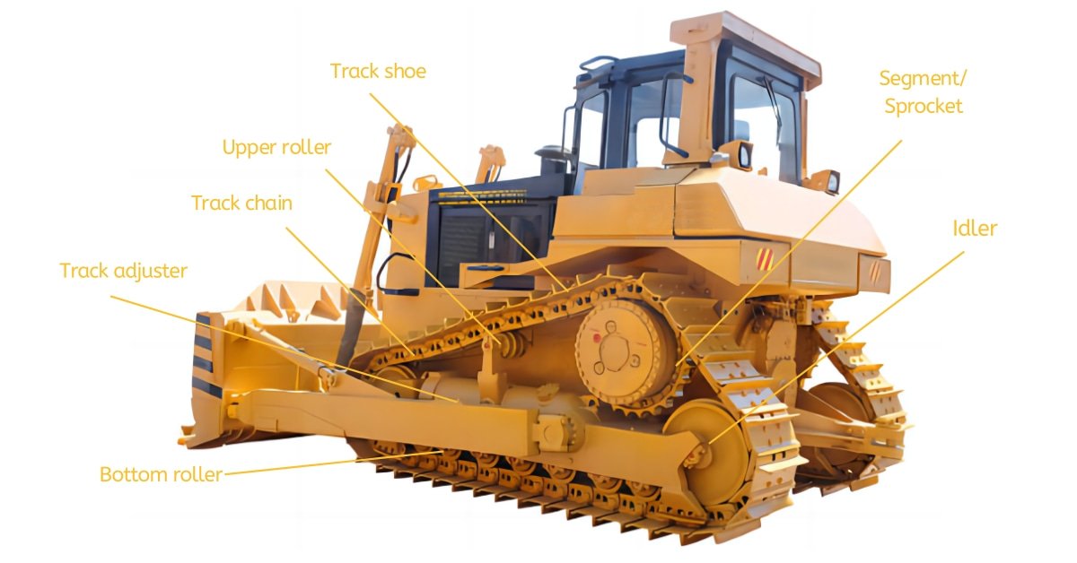 D65E12 Carrier Roller Dozer Fit For Komatsu